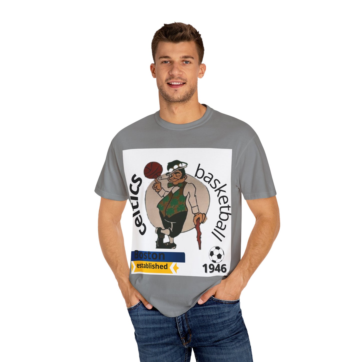 Boston Celtics Legends Tribute Unisex T-shirt - Comfort Colors Tee for Adults and Teens, Espíritu, Sports Fan Apparel, Basketball Gift,