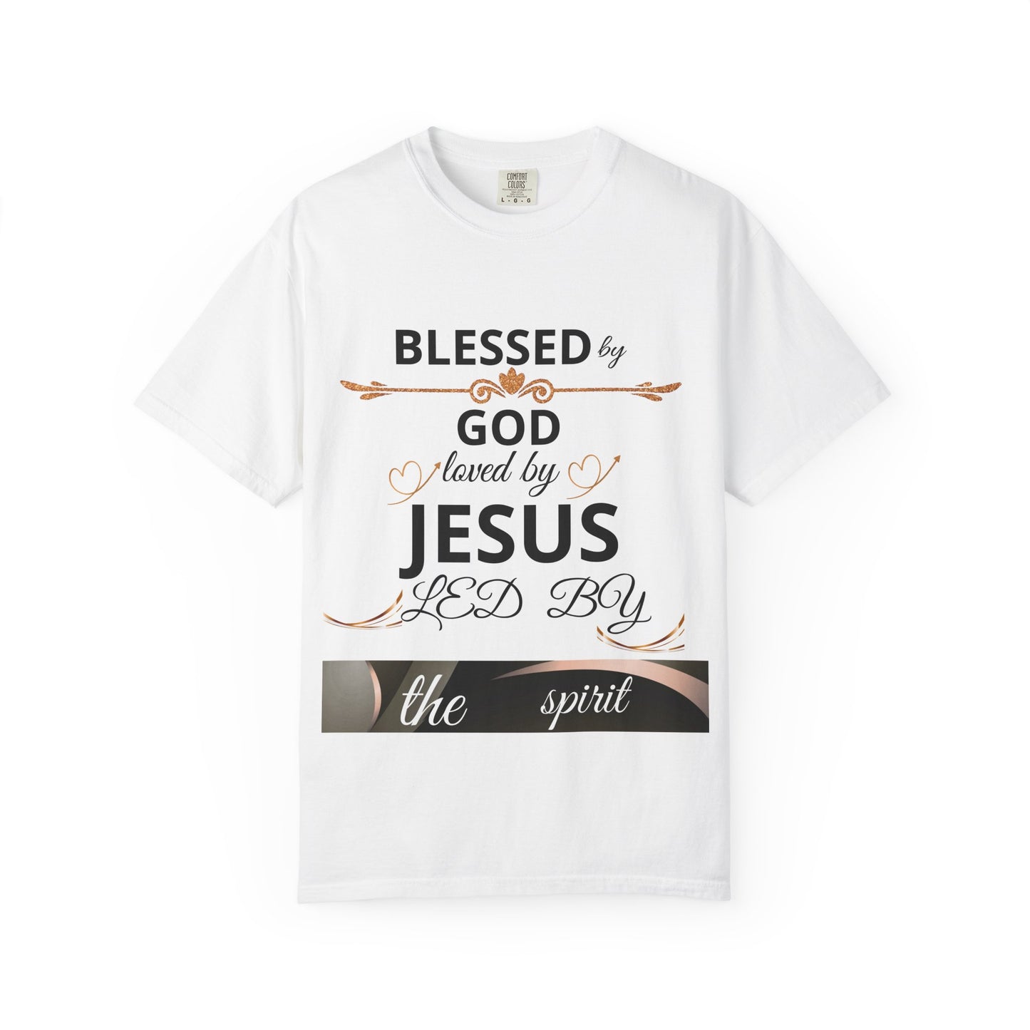 Blessed by God T-Shirt, Unisex Garment-Dyed Tee for Church, Family, and Travel, Christian Shirt, Faith Apparel, Religious Gift,