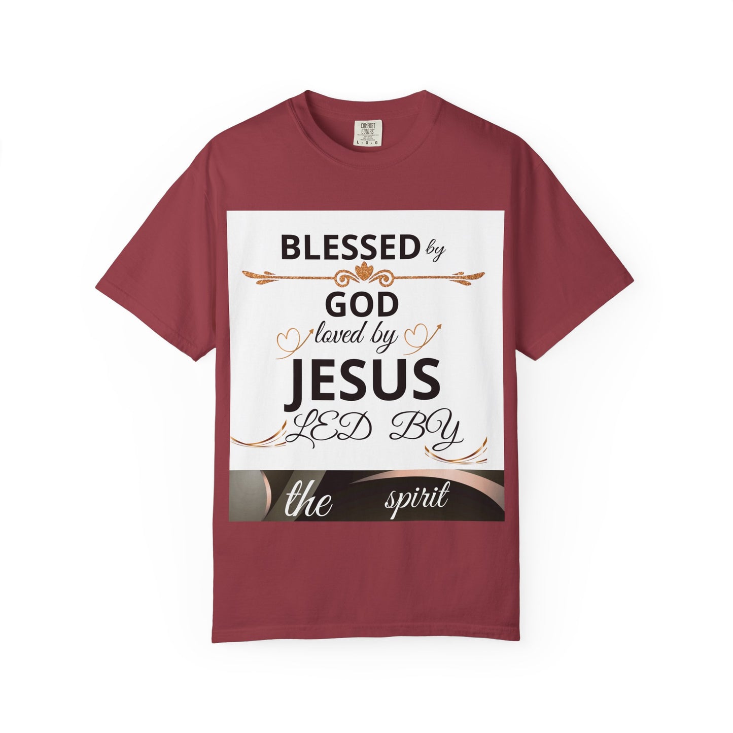 Blessed by God T-Shirt, Unisex Garment-Dyed Tee for Church, Family, and Travel, Christian Shirt, Faith Apparel, Religious Gift,