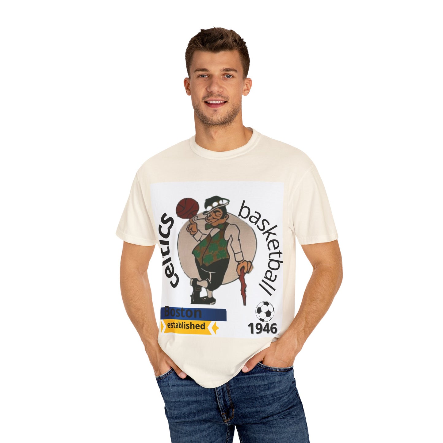 Boston Celtics Legends Tribute Unisex T-shirt - Comfort Colors Tee for Adults and Teens, Espíritu, Sports Fan Apparel, Basketball Gift,
