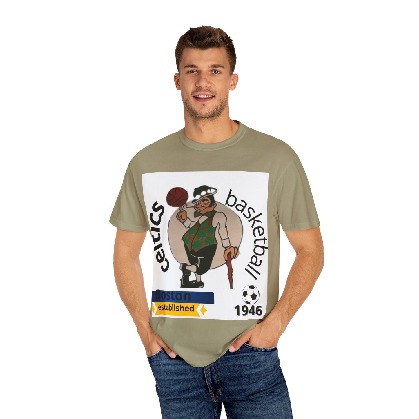 Boston Celtics Legends Tribute Unisex T-shirt - Comfort Colors Tee for Adults and Teens, Espíritu, Sports Fan Apparel, Basketball Gift,