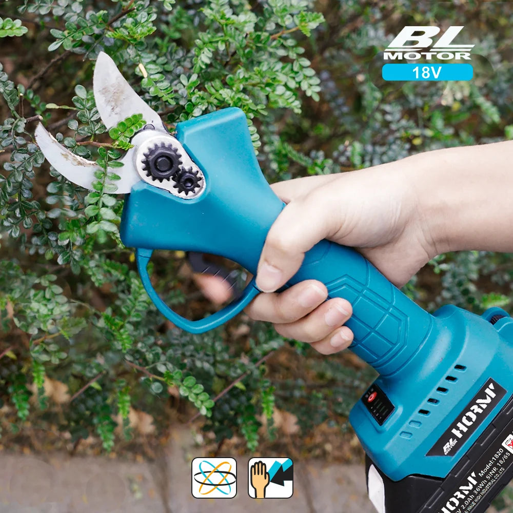 Brushless Electric Scissors Pruning Shears 4 Gear Garden Pruner Cutter Shrub Branch Pruning For Makita 18V Battery 700W 10-30mm
