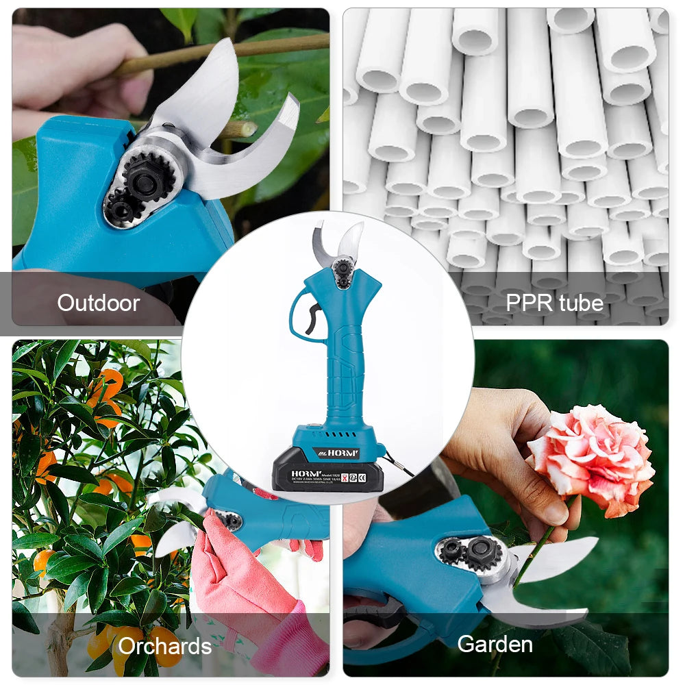 Brushless Electric Scissors Pruning Shears 4 Gear Garden Pruner Cutter Shrub Branch Pruning For Makita 18V Battery 700W 10-30mm