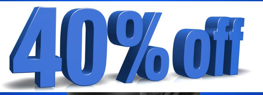oferta y descuentos 40%