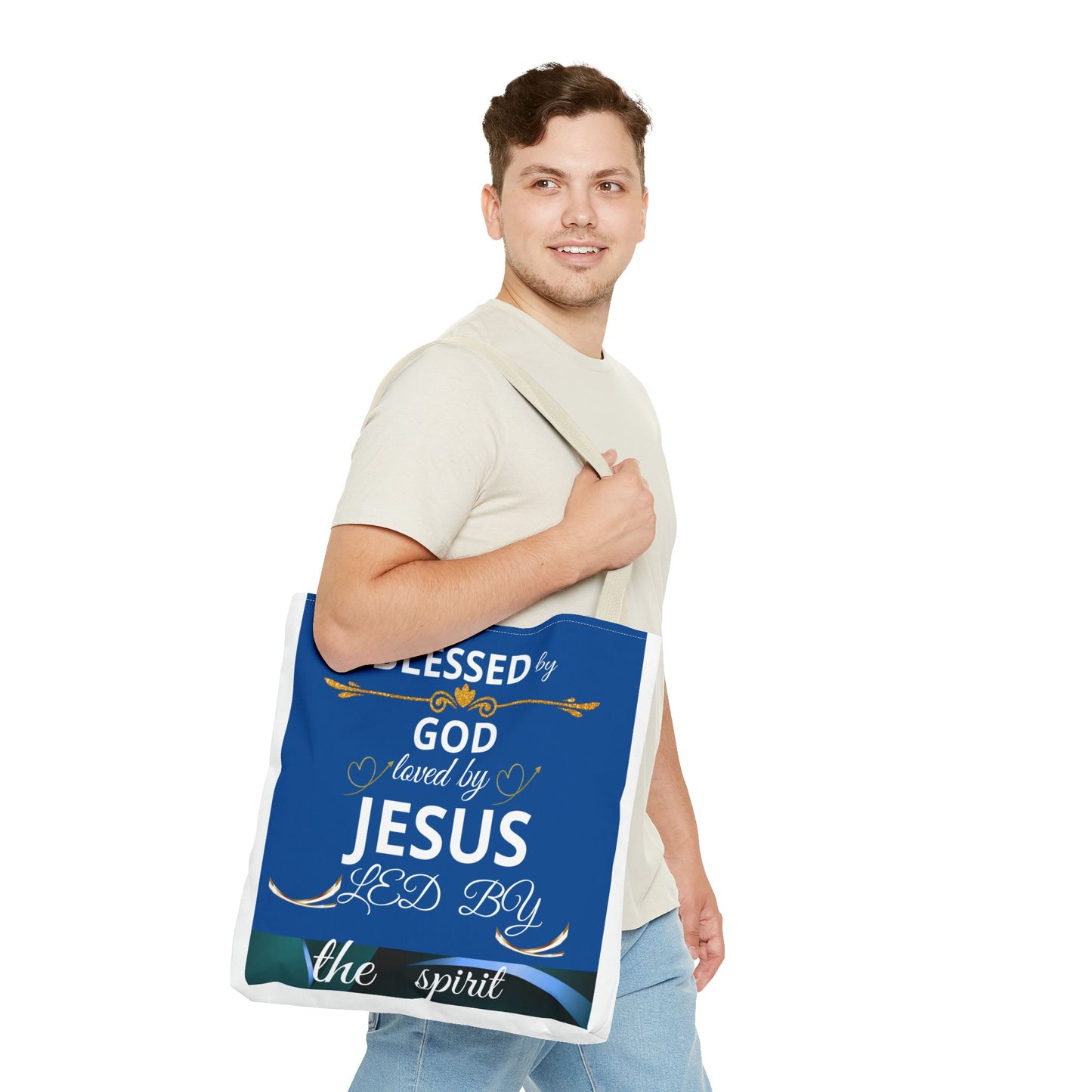 Christian Mom Tote Bag, Trusting God In All Of It, Thankful Blessed, Religious Gift, Inspirational Handbag, Bolso de mano inspirador