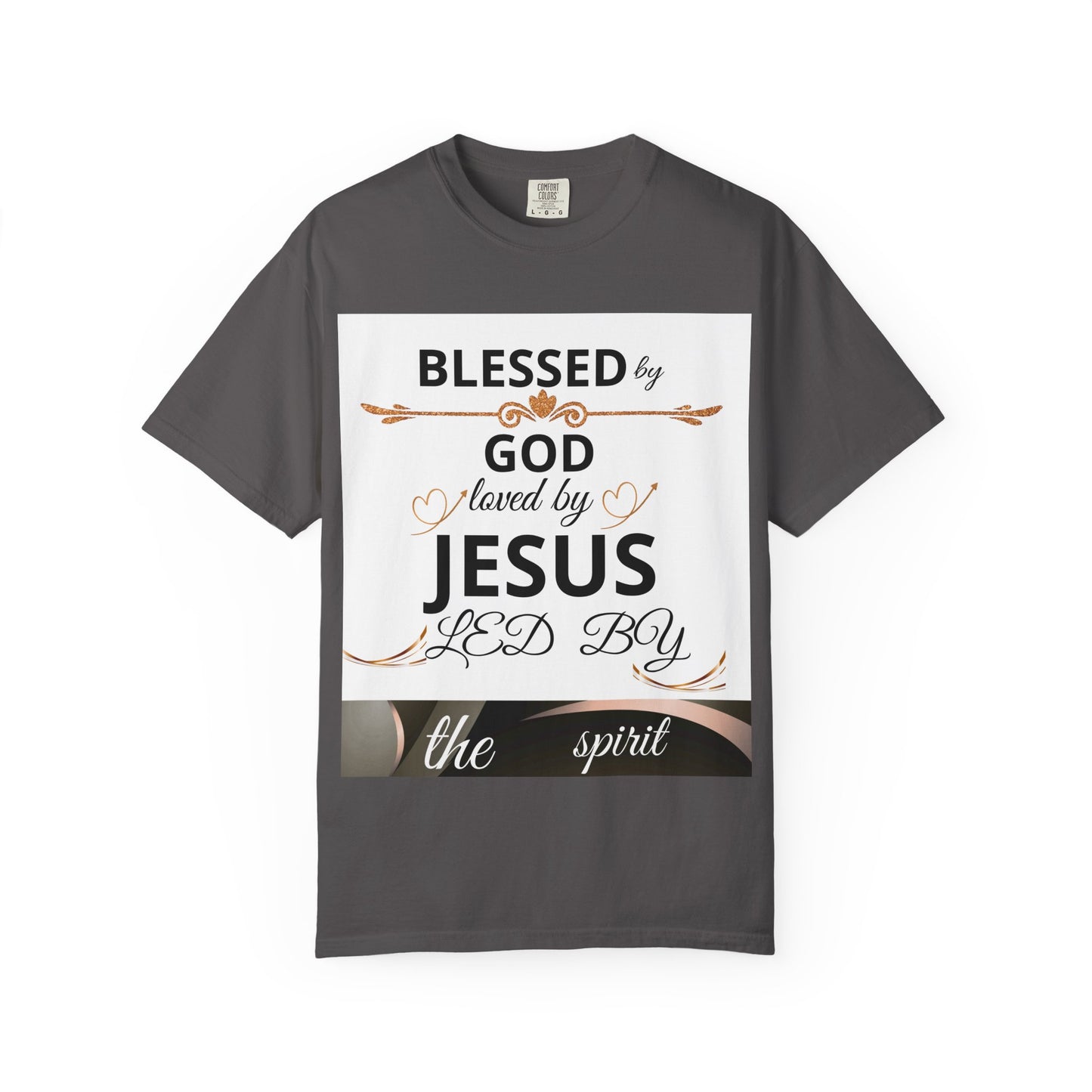 Blessed by God T-Shirt, Unisex Garment-Dyed Tee for Church, Family, and Travel, Christian Shirt, Faith Apparel, Religious Gift,