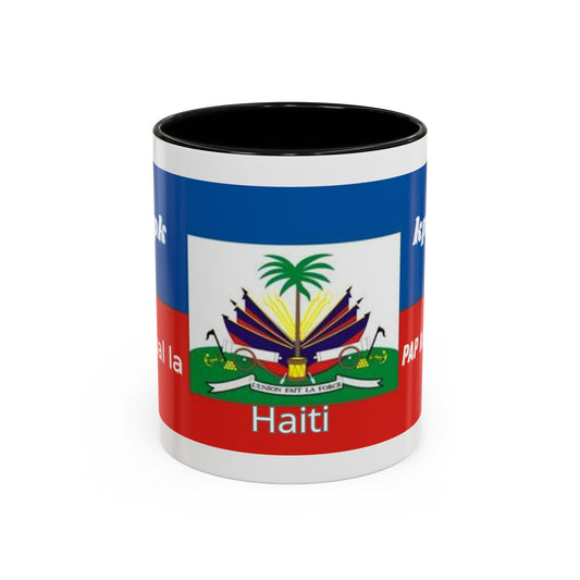Coffee Mug, Haitian Coffee KPK Kanal La Pap Kanpe Design, Tea Cup, Ceramic Mug, Hot Beverage Mug, Kitchen Decor, Office Mug, Unique Gift