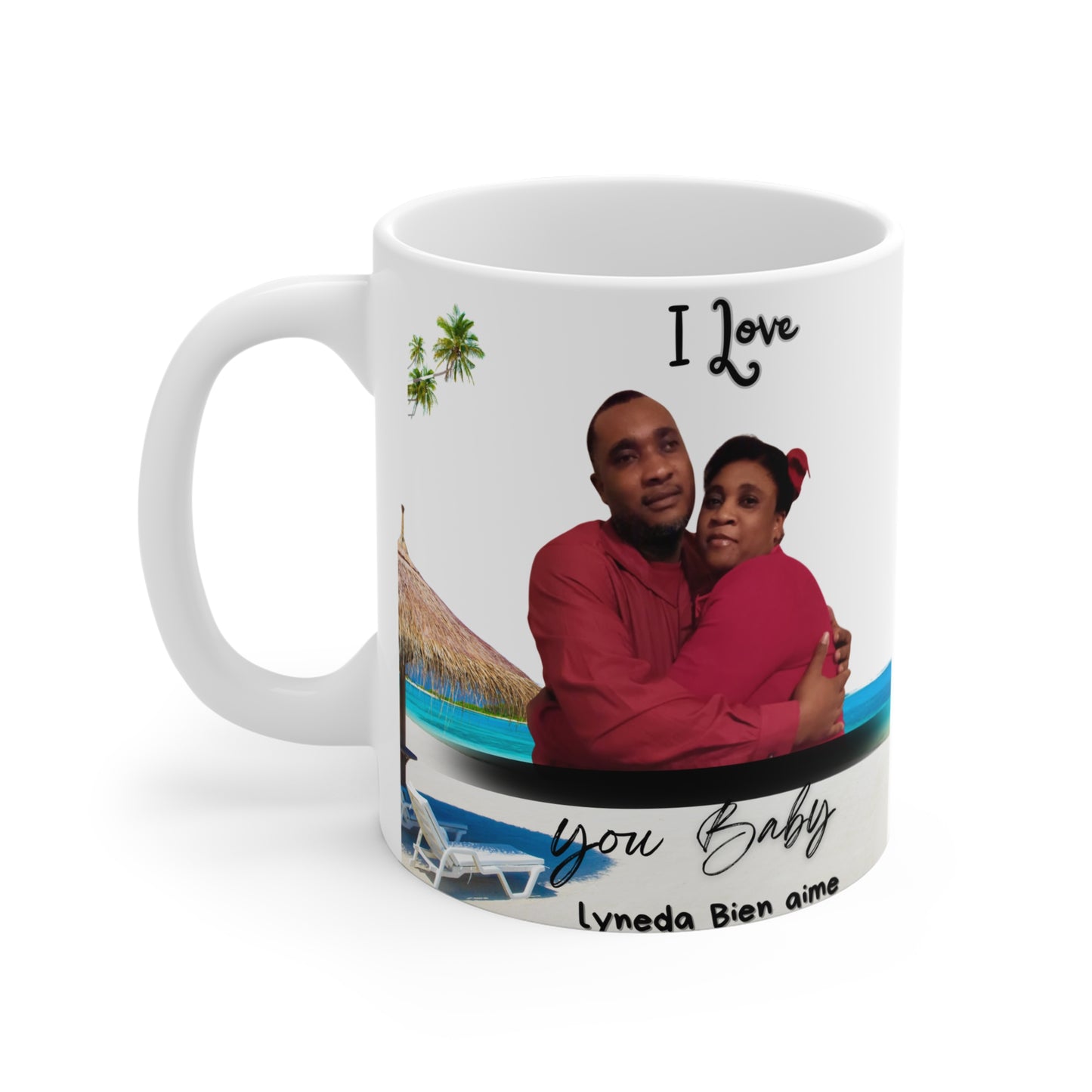 Personalized Love Mug, 11oz Coffee Cup, Romantic Gift for Couples, Customizable Relationship Keepsake, Birthday/Anniversary Mug