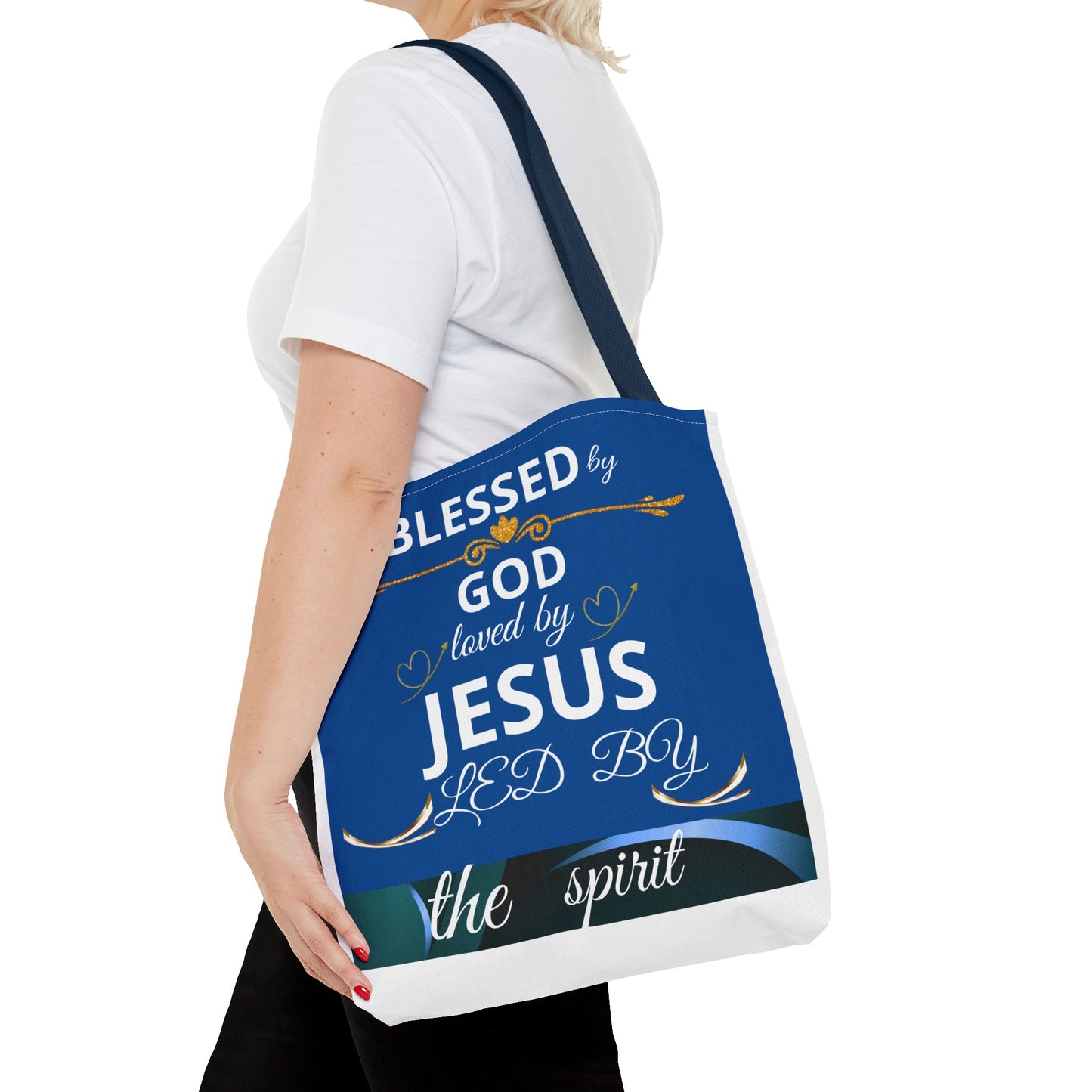 Christian Mom Tote Bag, Trusting God In All Of It, Thankful Blessed, Religious Gift, Inspirational Handbag, Bolso de mano inspirador