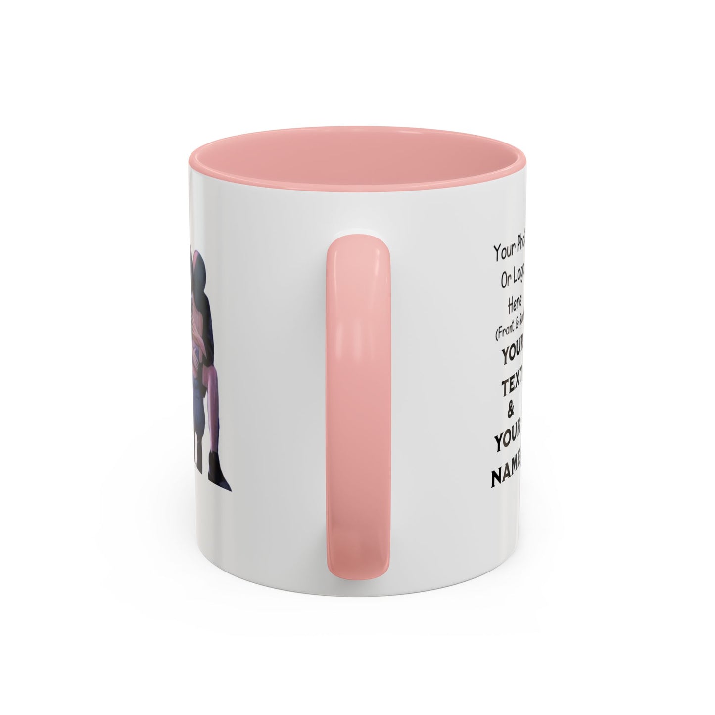 Romantic Couple Accent Coffee Mug - Perfect Gift for Girlfriend, Husband, Wife - 11, 15oz, Love Mug, Anniversary Present, His and Hers