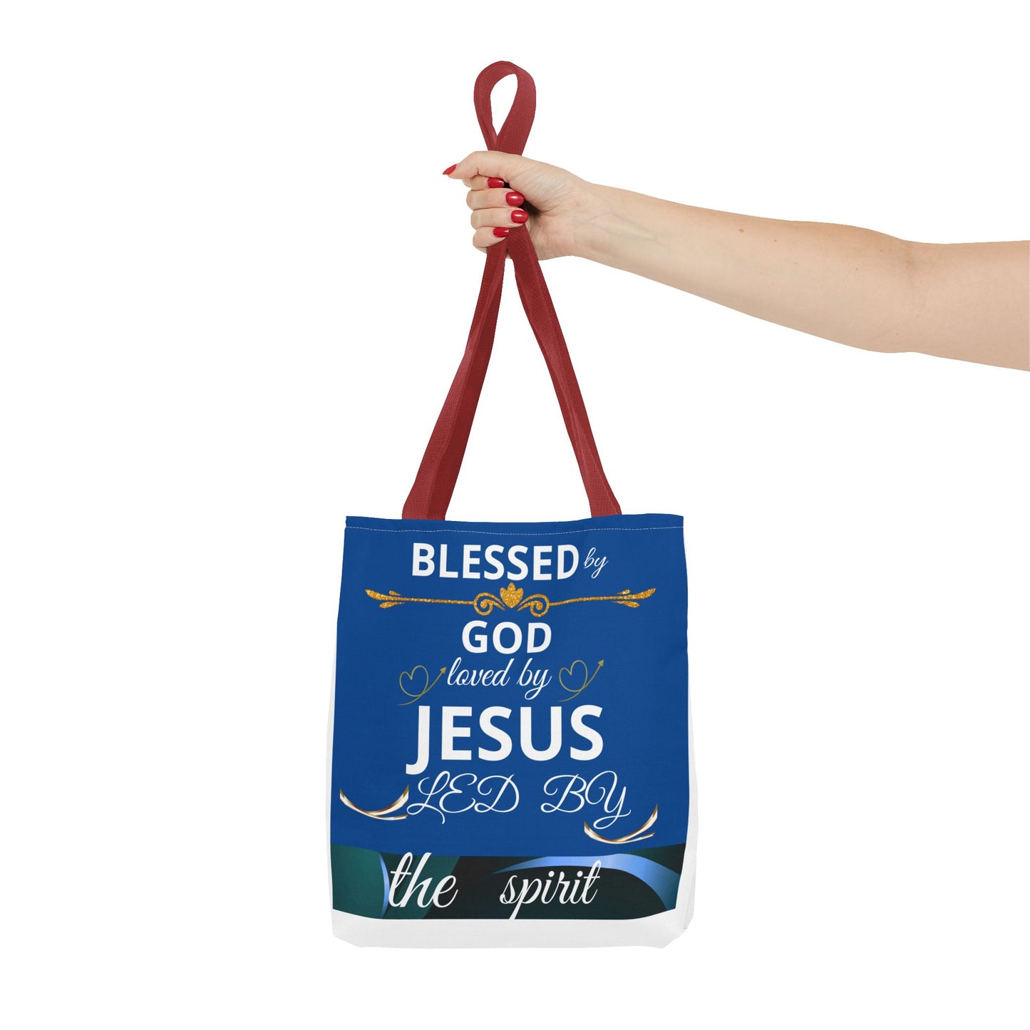 Christian Mom Tote Bag, Trusting God In All Of It, Thankful Blessed, Religious Gift, Inspirational Handbag, Bolso de mano inspirador