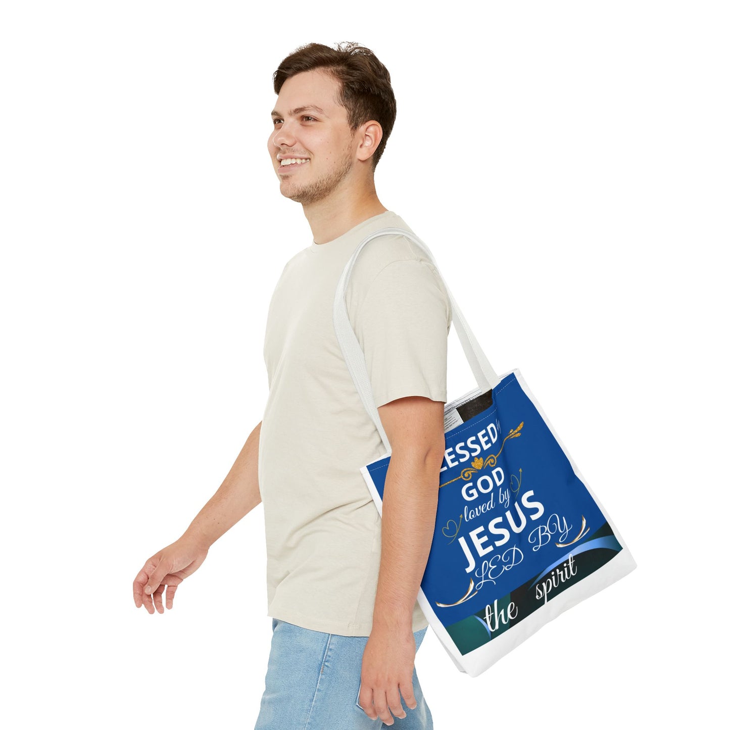 Christian Mom Tote Bag, Trusting God In All Of It, Thankful Blessed, Religious Gift, Inspirational Handbag, Bolso de mano inspirador