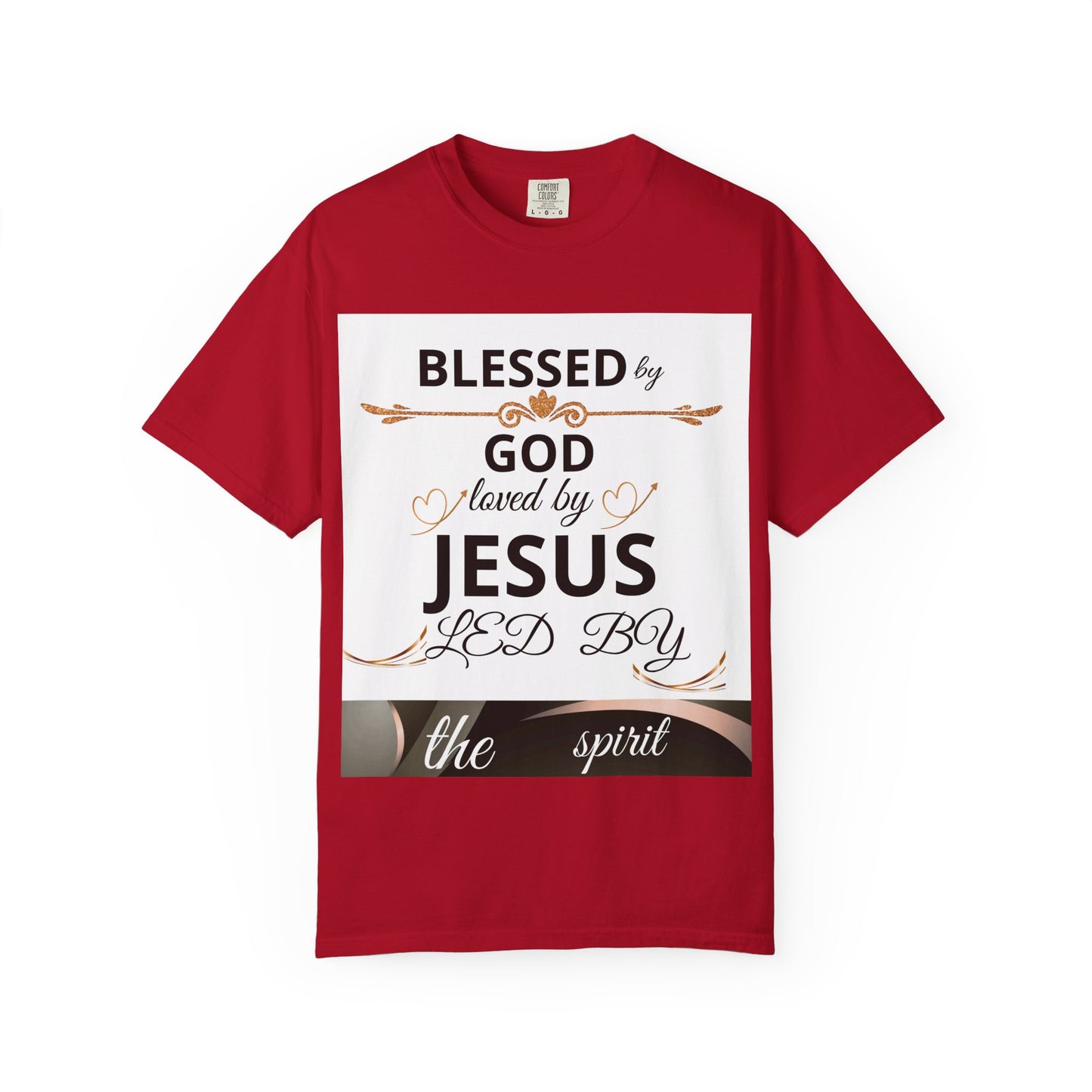 Blessed by God T-Shirt, Unisex Garment-Dyed Tee for Church, Family, and Travel, Christian Shirt, Faith Apparel, Religious Gift,