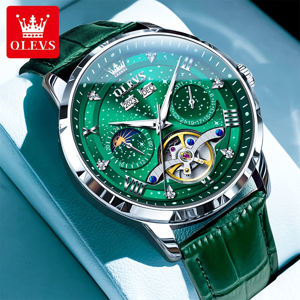 OLEVS Automatic Mechanical Watches For Men - Luxury Luminous Fashion Business Original Top Brand Classic High Quality Best Selling Men's Wrist Watches Without Battery