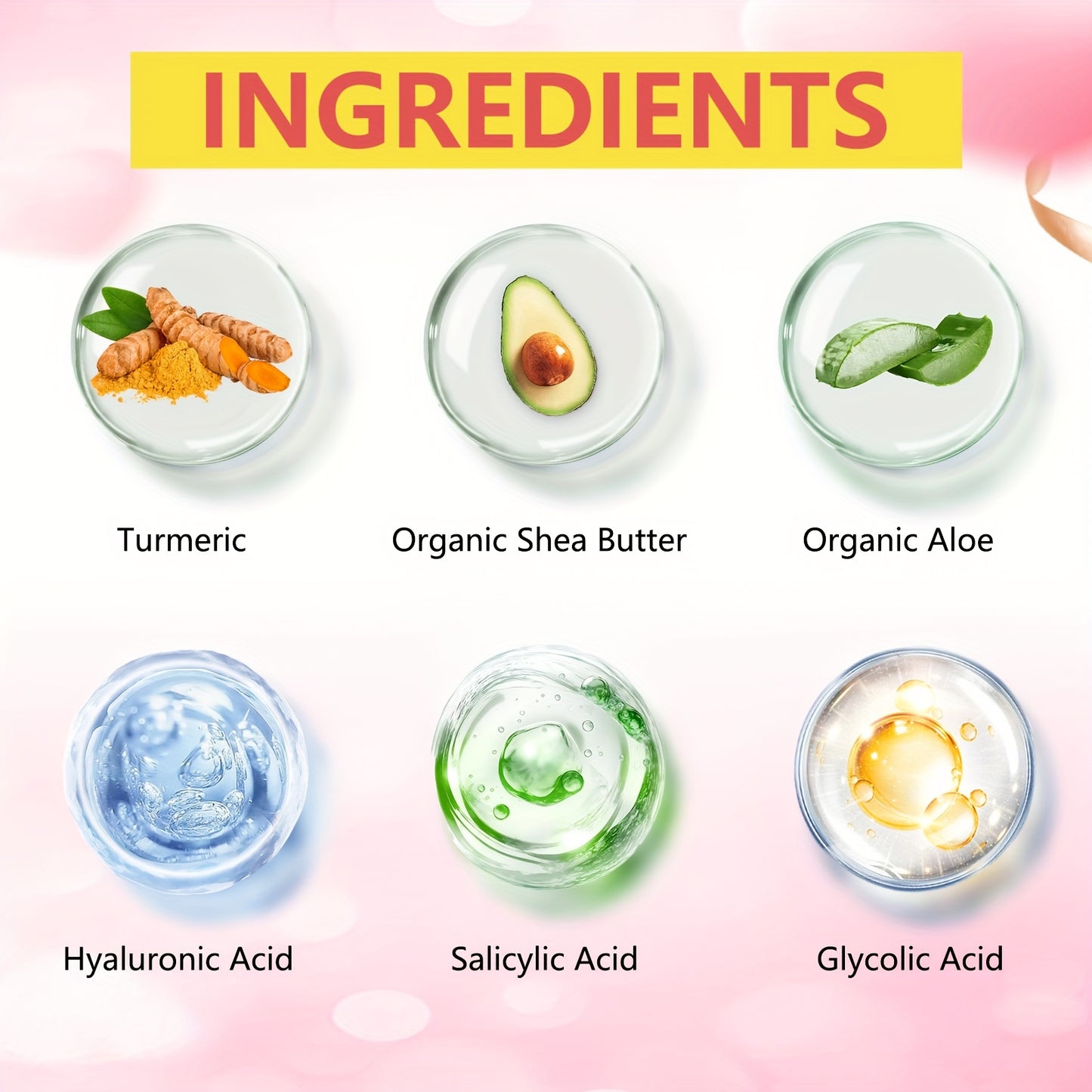 , Contains Turme4pcs Salicylic Acid Turmeric Face Creamric, Aloe Vera, Ganoderma Lucidum, Salicylic Acid, Deeply Moisturizes And Nourishes The Skin, Making It Look Non-greasy, Smooth And Moisturizing Cream 2.03oz/1pc, Ideal F
