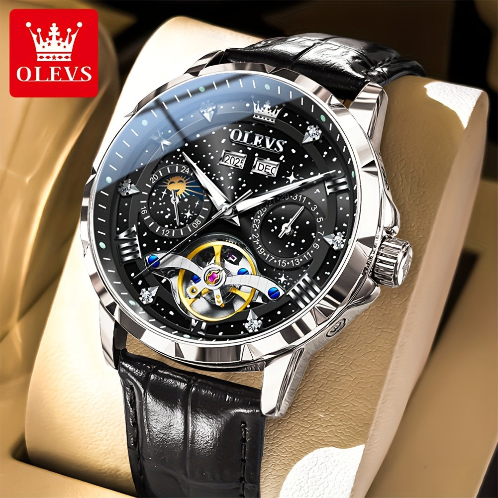 OLEVS Automatic Mechanical Watches For Men - Luxury Luminous Fashion Business Original Top Brand Classic High Quality Best Selling Men's Wrist Watches Without Battery