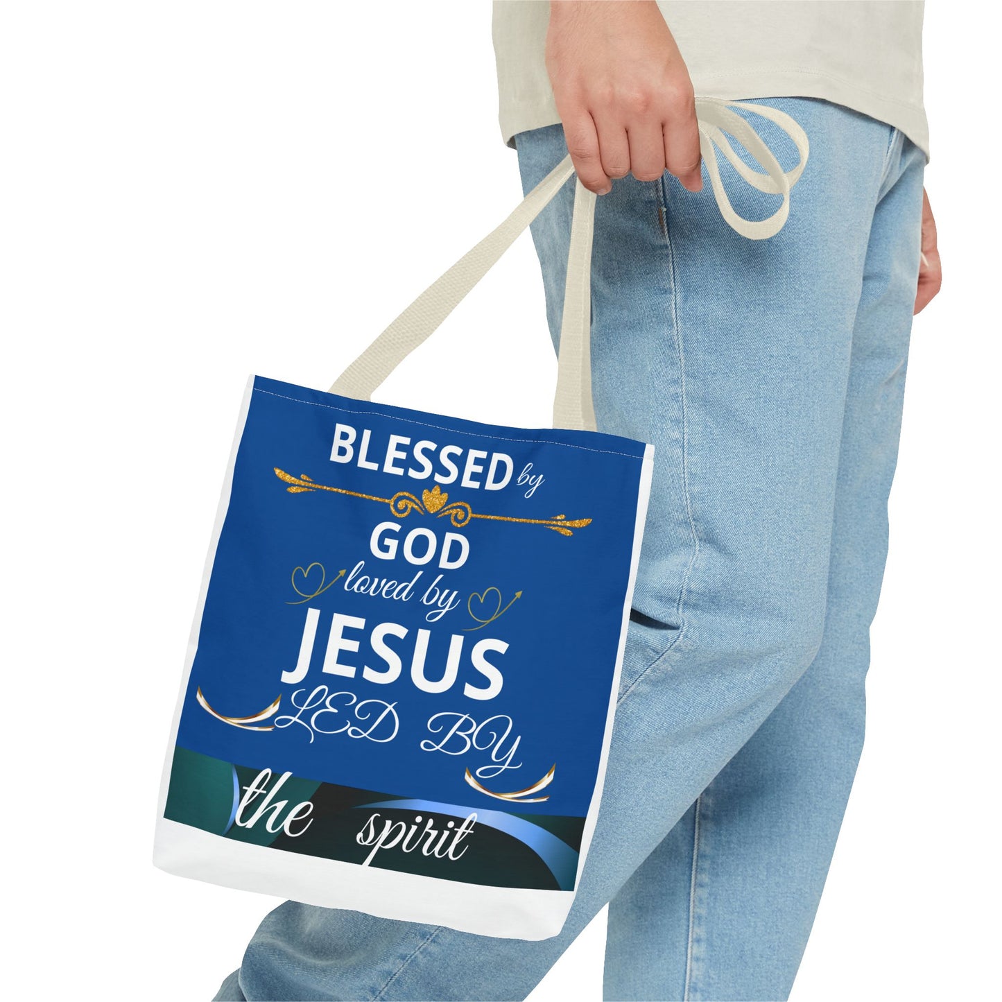 Christian Mom Tote Bag, Trusting God In All Of It, Thankful Blessed, Religious Gift, Inspirational Handbag, Bolso de mano inspirador