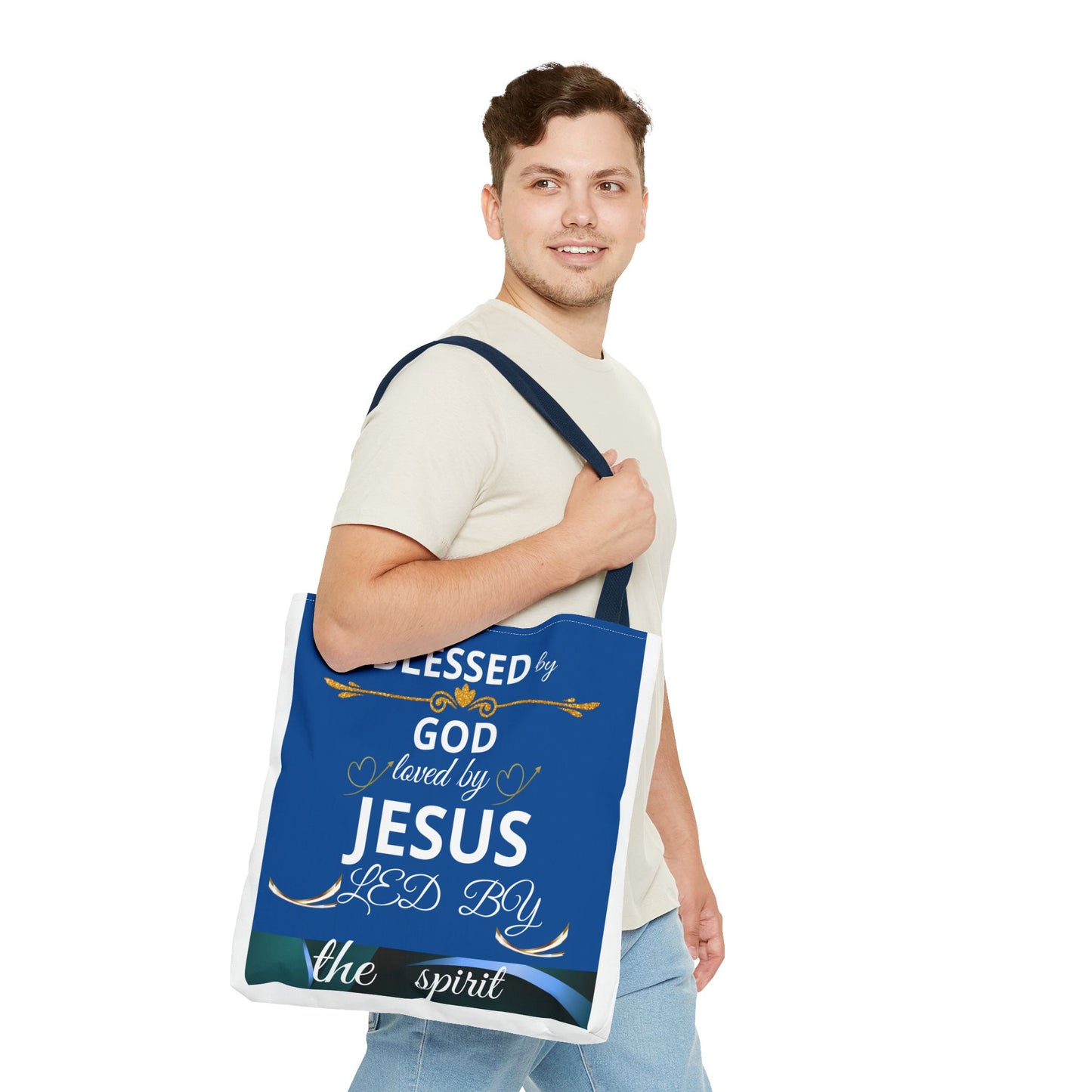 Christian Mom Tote Bag, Trusting God In All Of It, Thankful Blessed, Religious Gift, Inspirational Handbag, Bolso de mano inspirador