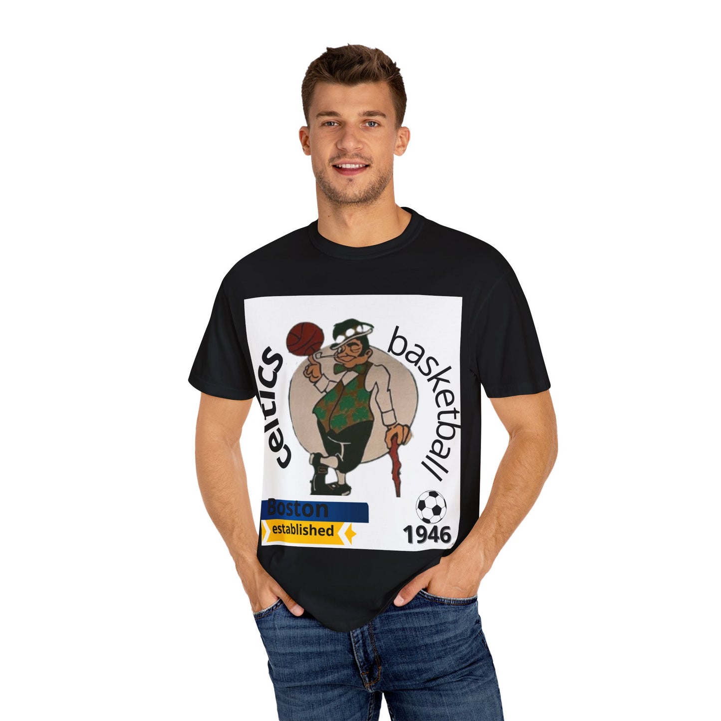 Boston Celtics Legends Tribute Unisex T-shirt - Comfort Colors Tee for Adults and Teens, Espíritu, Sports Fan Apparel, Basketball Gift,