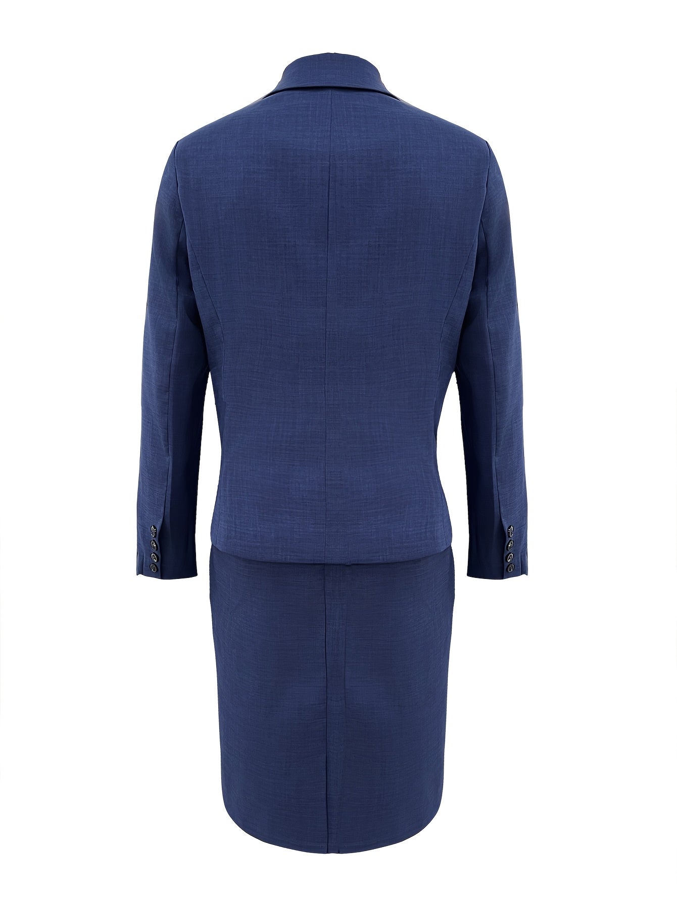 Women's Formal Skirt Suit with Blazer and Bow Tie – Sophisticated Dress Set  Classic Office Suit Set – Tailored Jacket & Pencil Skirt with Bow Tie Accent