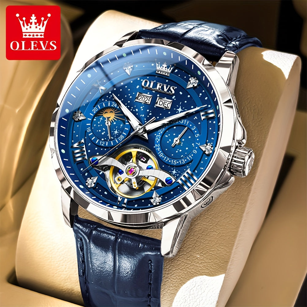 OLEVS Automatic Mechanical Watches For Men - Luxury Luminous Fashion Business Original Top Brand Classic High Quality Best Selling Men's Wrist Watches Without Battery