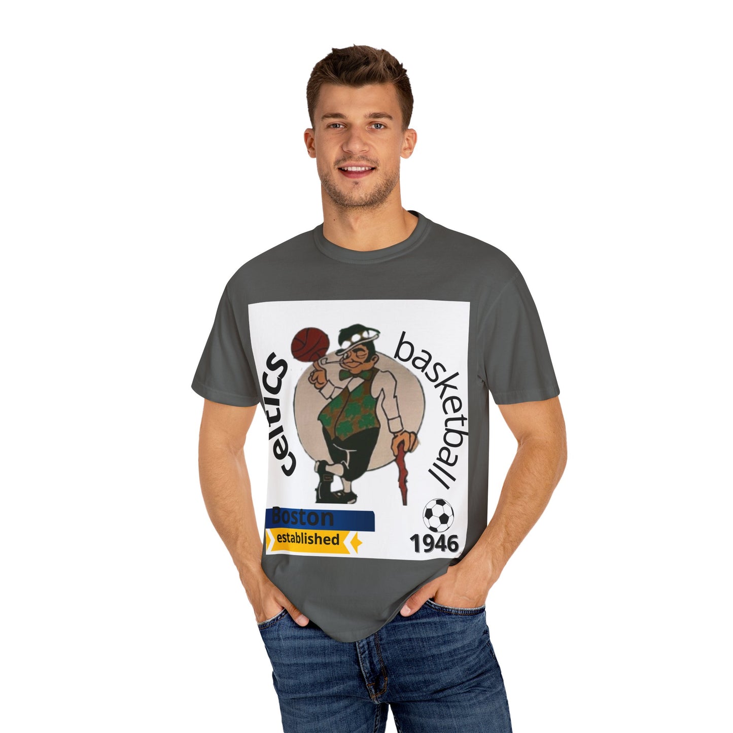 Boston Celtics Legends Tribute Unisex T-shirt - Comfort Colors Tee for Adults and Teens, Espíritu, Sports Fan Apparel, Basketball Gift,