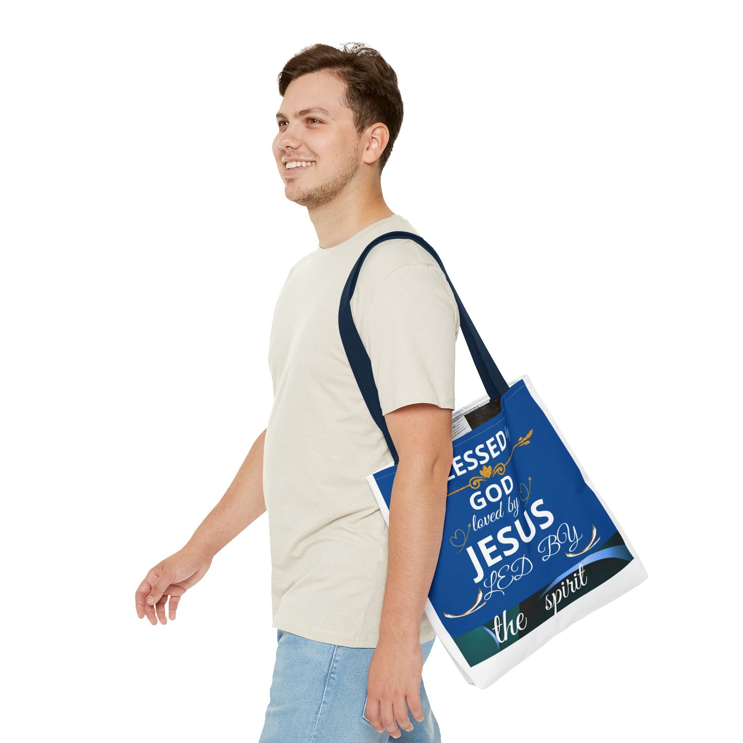 Christian Mom Tote Bag, Trusting God In All Of It, Thankful Blessed, Religious Gift, Inspirational Handbag, Bolso de mano inspirador