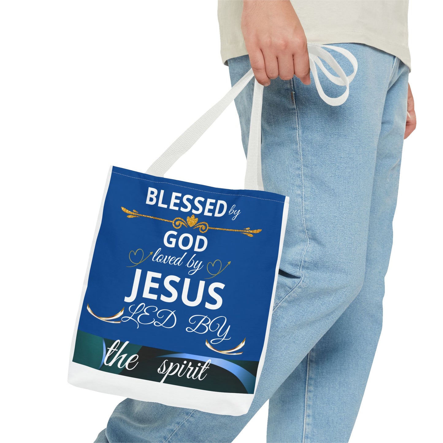 Christian Mom Tote Bag, Trusting God In All Of It, Thankful Blessed, Religious Gift, Inspirational Handbag, Bolso de mano inspirador