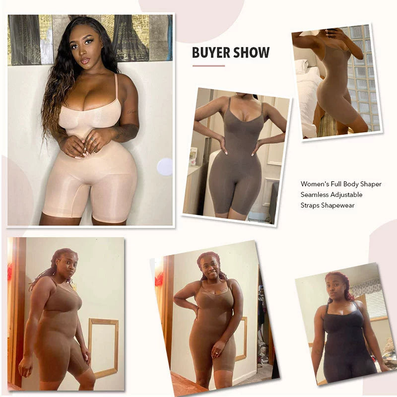 "Faja Moldeadora Seamless Plus Size – Corset de Cuerpo Completo con Efecto Levanta Glúteos y Control de Abdomen"