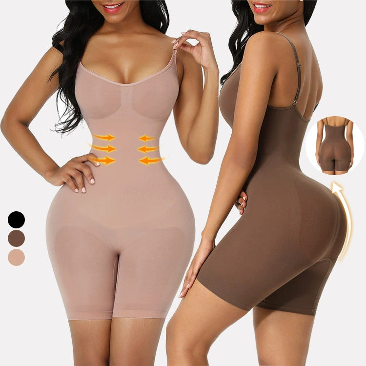 "Faja Moldeadora Seamless Plus Size – Corset de Cuerpo Completo con Efecto Levanta Glúteos y Control de Abdomen"