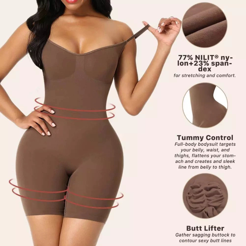 "Faja Moldeadora Plus Size Seamless – Corset de Cuerpo Completo con Control de Abdomen y Efecto Levanta Glúteos"