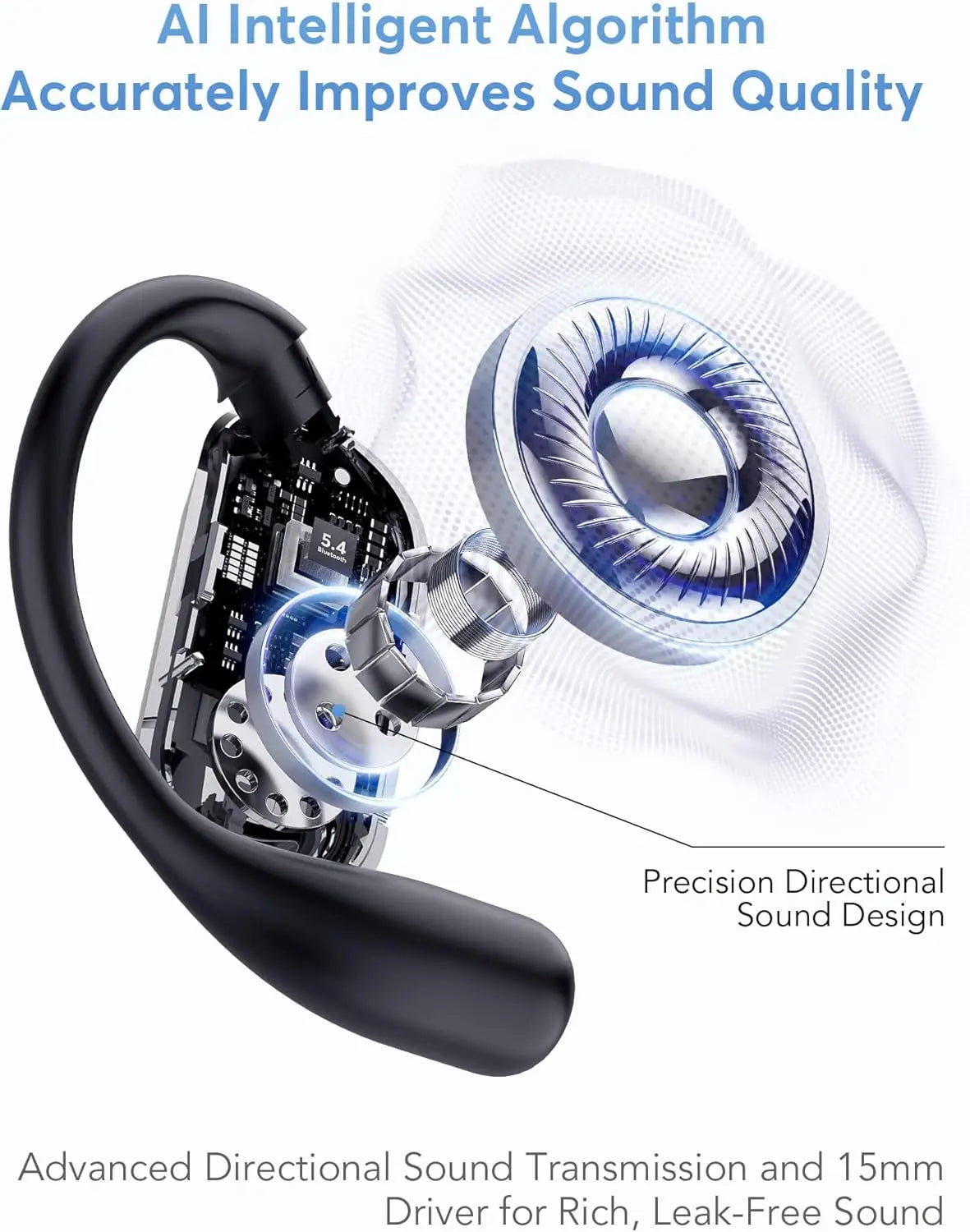 OWS AI Language Translation Earphone for Business Travel Real Time Translator Earbuds with 144 Online Languages 3 in 1 Ear Buds