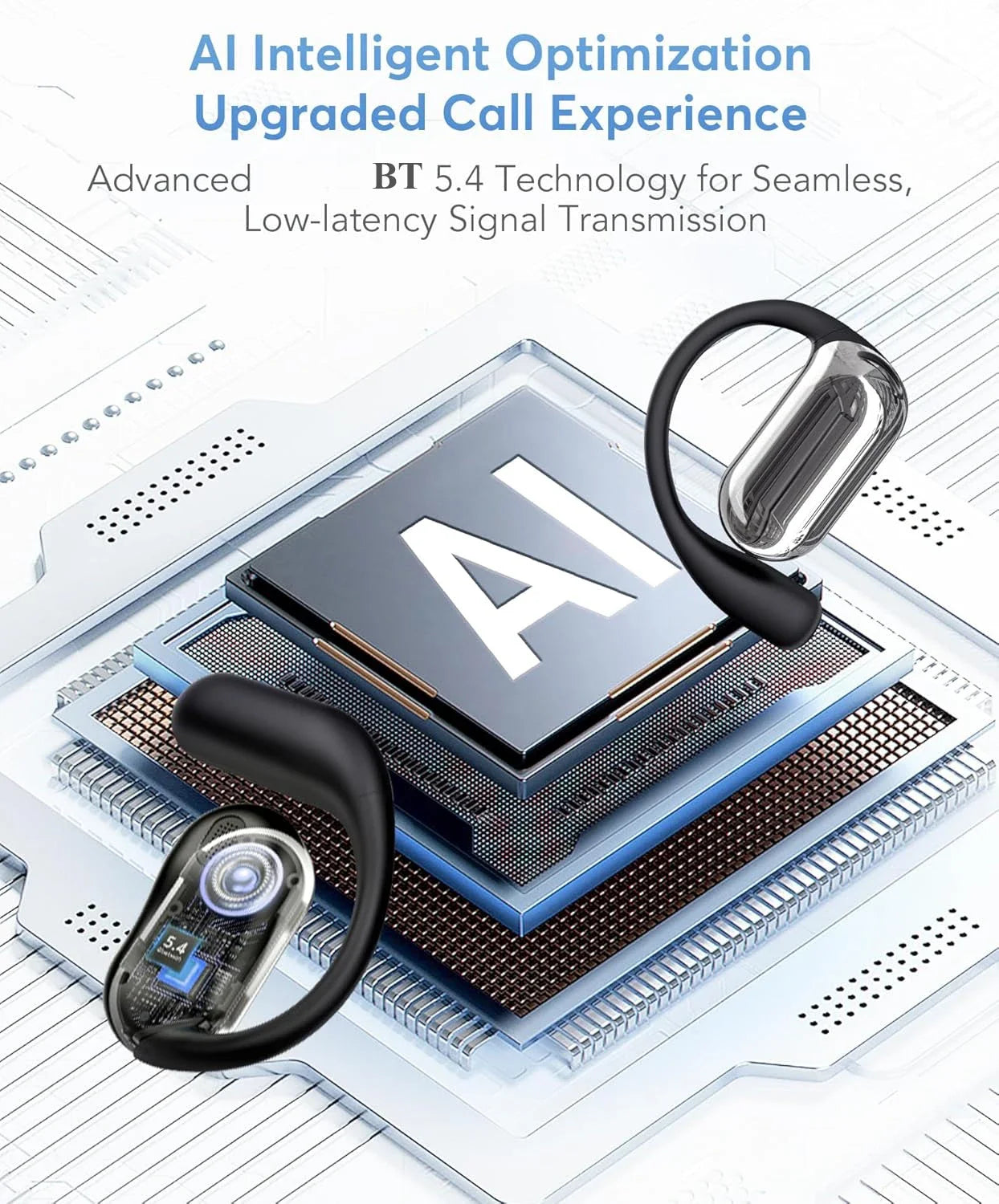 OWS AI Language Translation Earphone for Business Travel Real Time Translator Earbuds with 144 Online Languages 3 in 1 Ear Buds