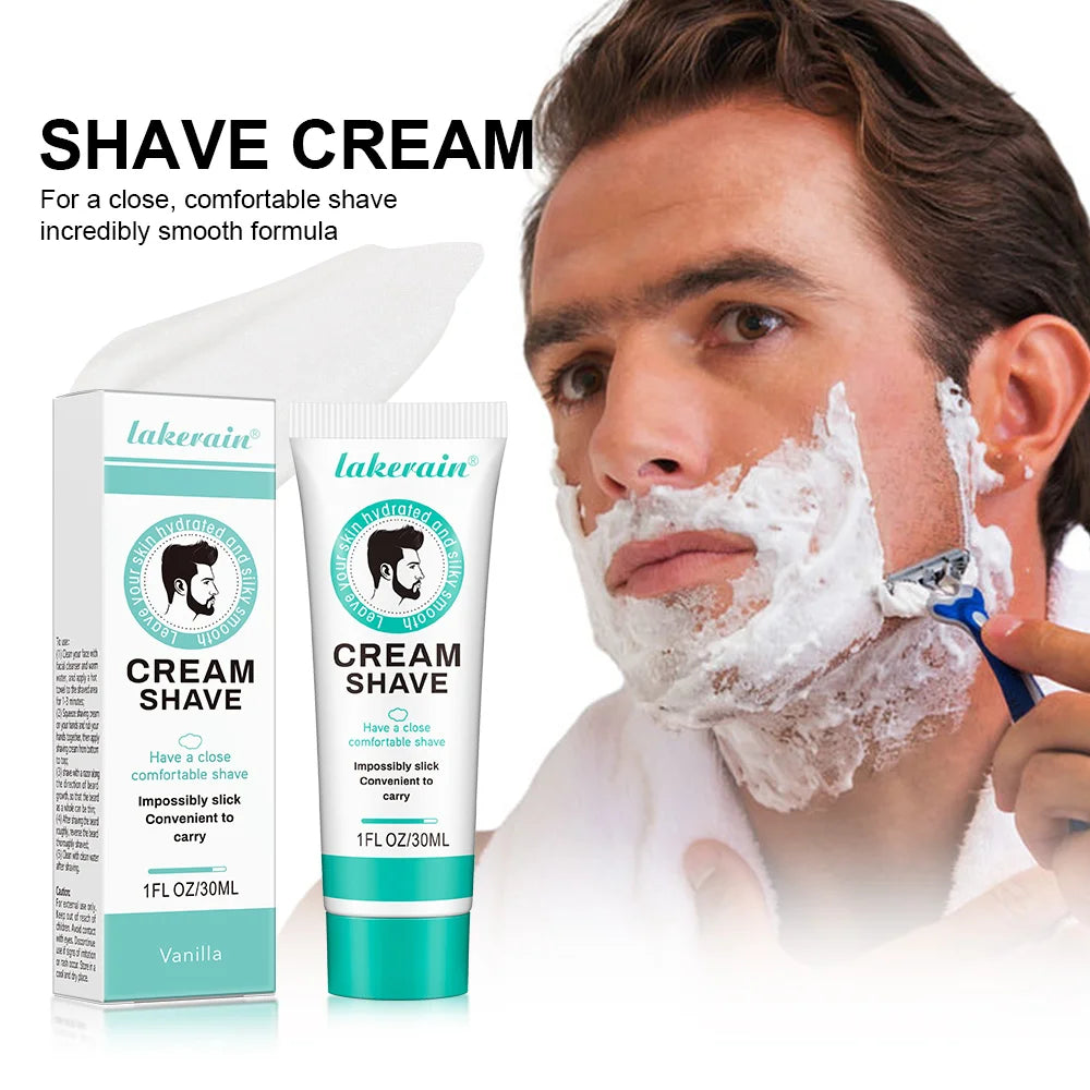 Natural Shaving Cream For Men Facial Care, Rich And Dense Foam Effectively Softens Beard For Easy Shaving Gentle For All Beard T
