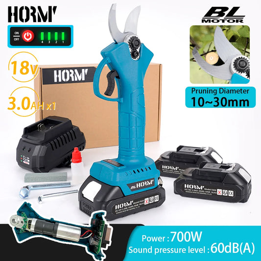Brushless Electric Scissors Pruning Shears 4 Gear Garden Pruner Cutter Shrub Branch Pruning For Makita 18V Battery 700W 10-30mm