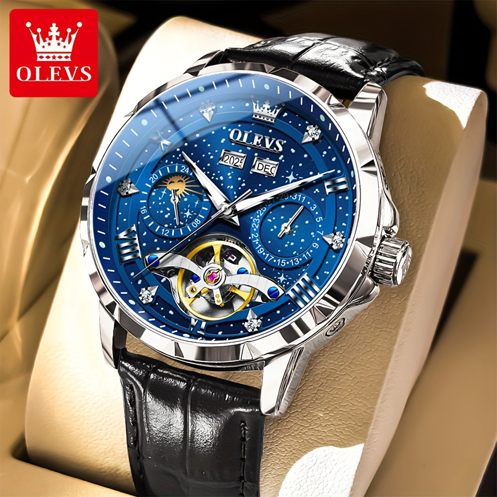 OLEVS Automatic Mechanical Watches For Men - Luxury Luminous Fashion Business Original Top Brand Classic High Quality Best Selling Men's Wrist Watches Without Battery